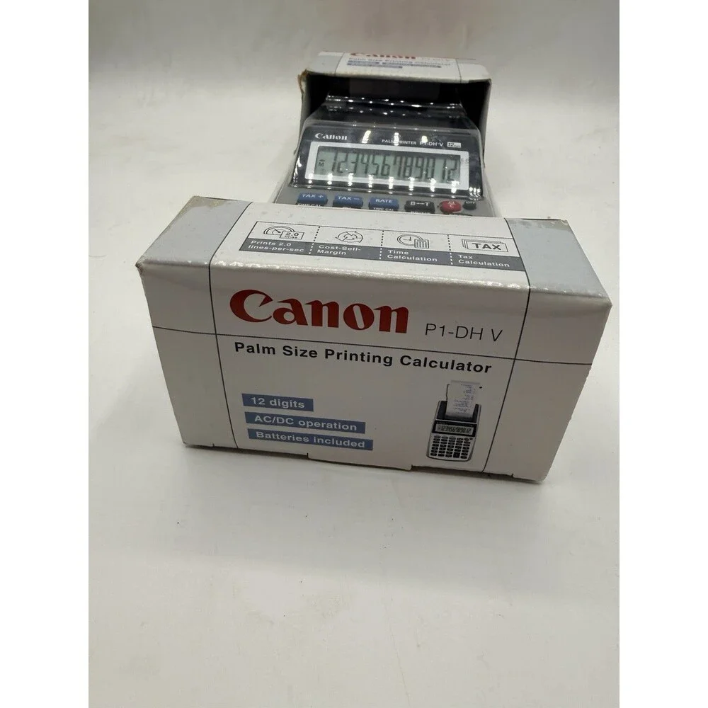 Canon P1-DHV P1DHV Palm Size Printing Calculator